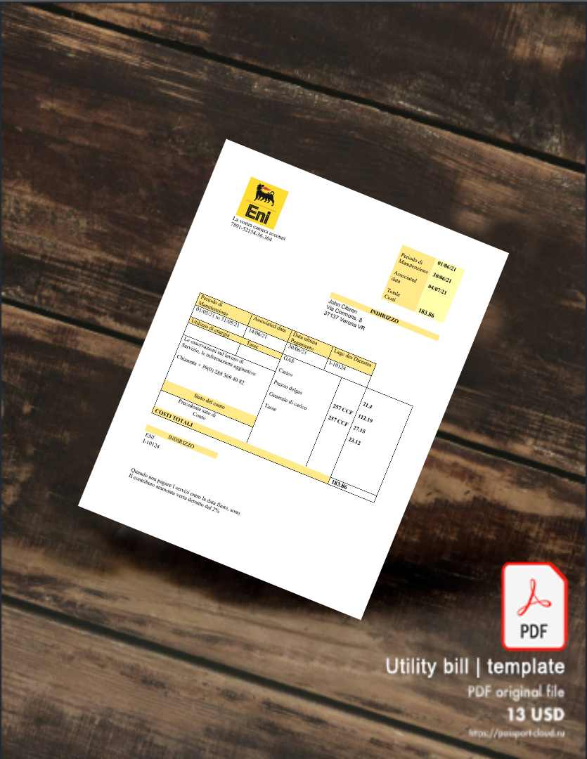 Utility bill | Albanian Power | Albania